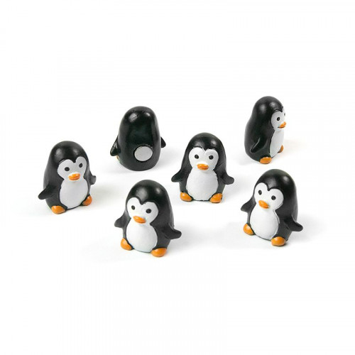 Dekomagnete PINGU - Set mit 6 Magnet-Pinguinen
