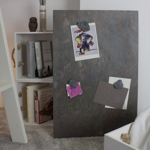 Magnetwand aus echtem Schiefer - Vulcano Stone - 61 x 30 cm