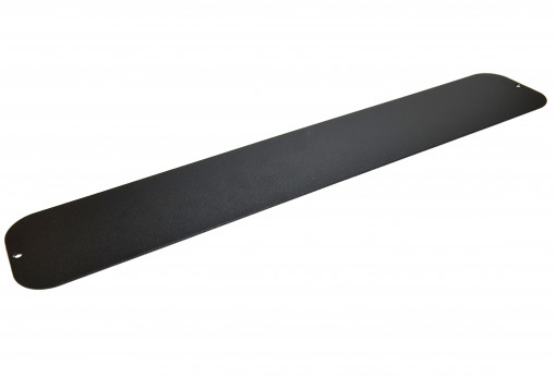 Magnetboard 40 x 7 cm aus Edelstahl, schwarz, zum Ankleben