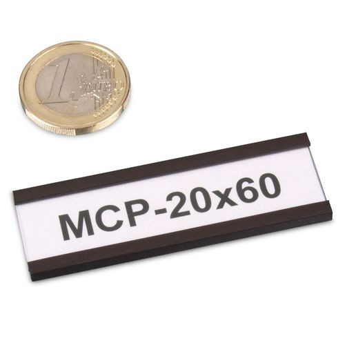 Magnetisches C-Profil 60 x 20 mm mit Papier und Schutzfolie