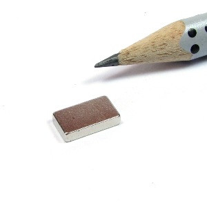 Quadermagnet 10,0 x 5,5 x 2,0 mm Nickel N45SH - hält 1 kg