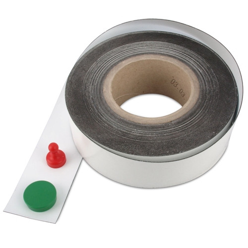 Ferro-Soft-Band selbstklebend weiß, Breite 50 mm, Haftgrund für Magnete