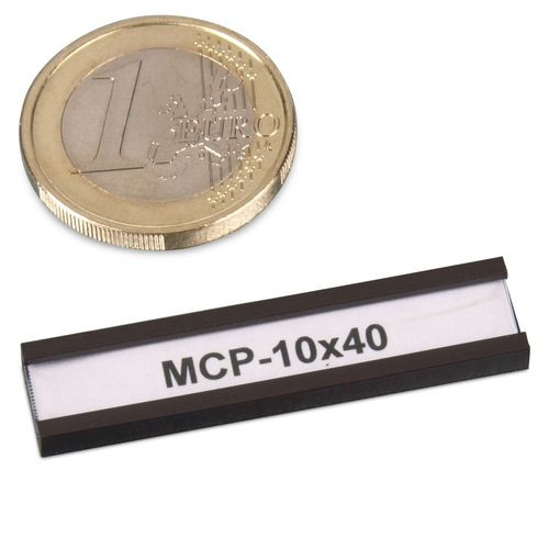 Magnetisches C-Profil 40 x 10 mm mit Papier und Schutzfolie