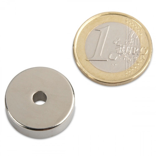 Ringmagnet Ø 20,0 x 4,0 x 7,0 mm N35 Nickel - hält 7,8 kg