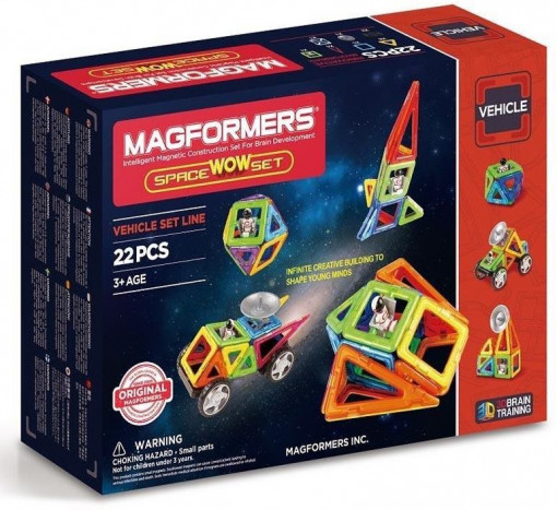 MAGFORMERS - Space Wow Set 22 Teile Magnet-Bausatz 274-67