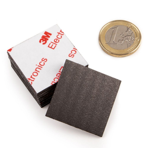 NEODYM Power-Magnetplättchen 1,5 mm stark - selbstklebend