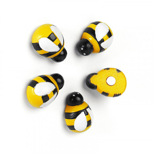 Dekomagnete HONEY BEE - Set mit 5 quirligen Magnet-Bienen