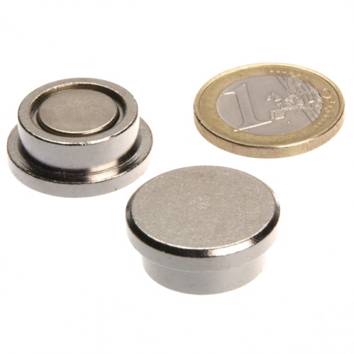 Pinnwandmagnet aus Stahl mit Neodym-Magnet - extreme Haftkraft