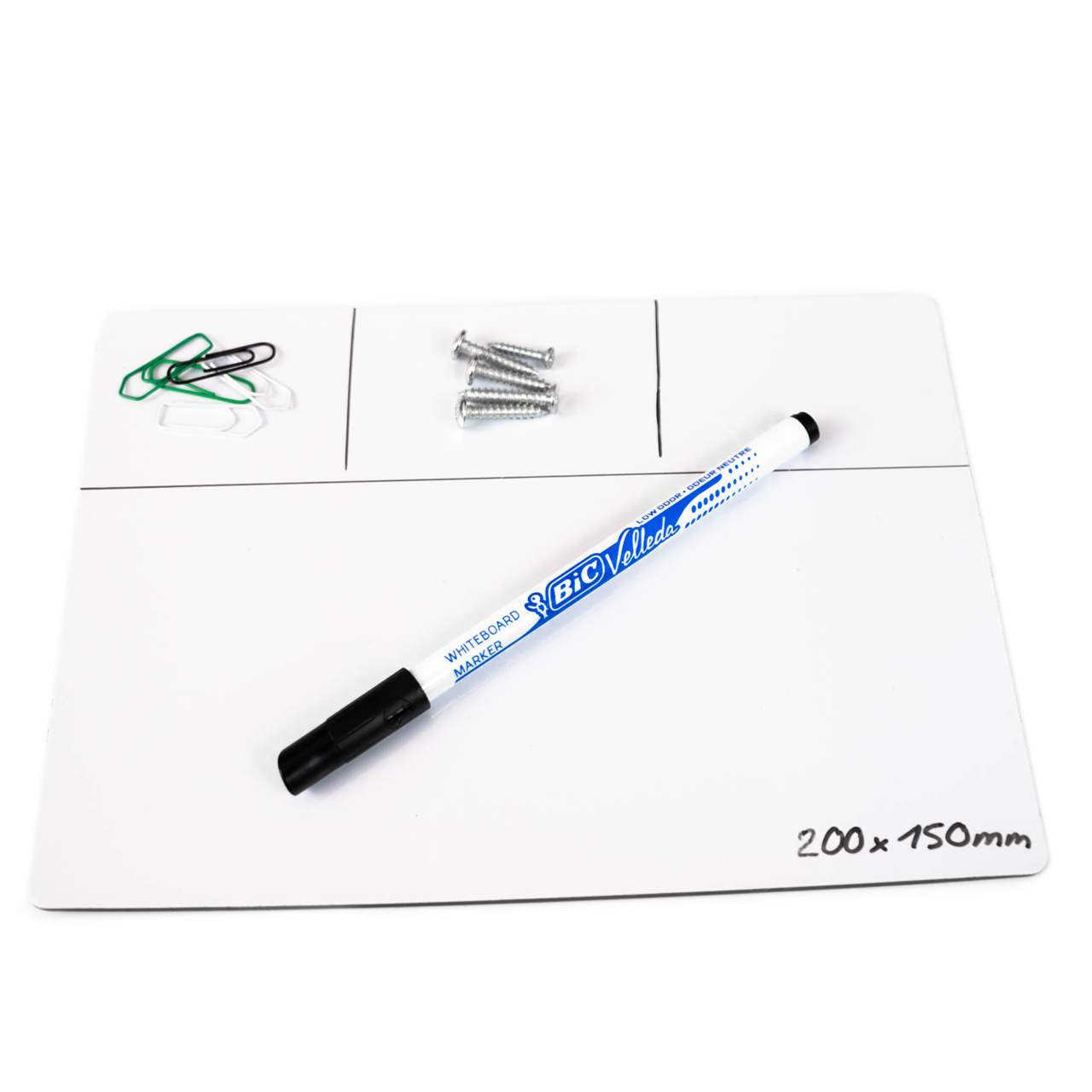 Magnetmatte Reparaturmatte magnetisch weiß mit Stift