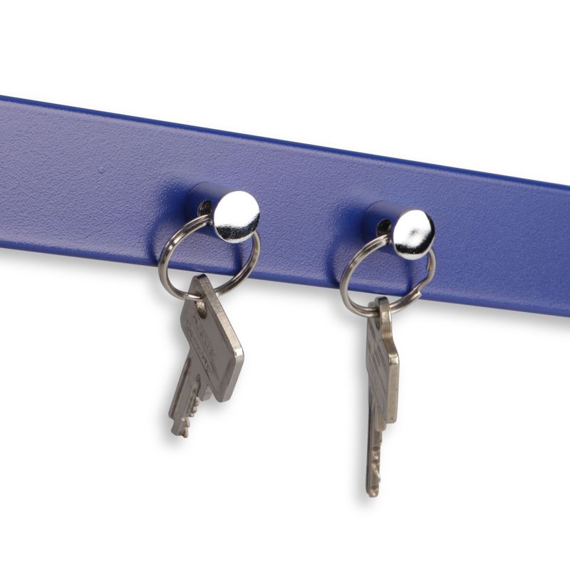 4x Metall Starke Magnet Schlüsselanhänger Anhänger Magnetisch mit Schlüsselring