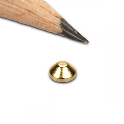 Konusmagnet Ø 4,0 x 2,0 x 2,0 mm N45 Gold