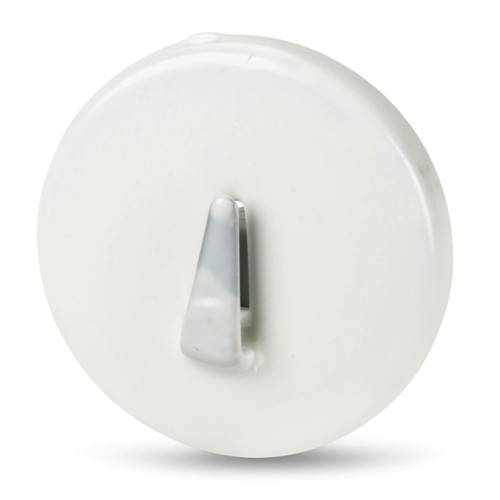 Magnethaken Ø 68 mm für senkrechte Anwendung, gummiert, weiß - hält 4,2 kg