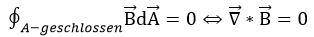 Maxwell-Gleichung Divergenz Freiheit